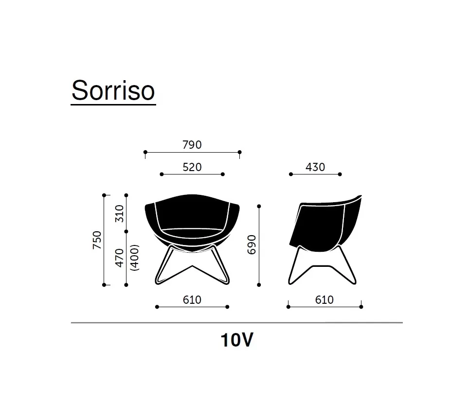 Sorriso 10V - konferenční křeslo - Obrázek 5